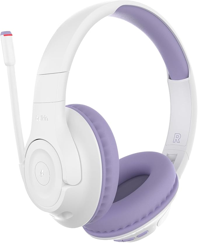 Belkin SoundForm Inspire Over Ear Headset, Lavender Belkin SoundForm Inspire Over Ear Headset, Lavender